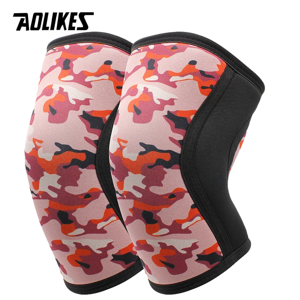 AOLIKES-rodilleras deportivas para levantamiento de pesas, equipo de  entrenamiento en cuclillas, accesorios para gimnasio, 1
