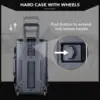 Waterproof Hard Case with Wheels and Customizable Foam, Interior Size 20.3x11.3x7.3 inch, Suitable for camera, lens, drone, mic, 6