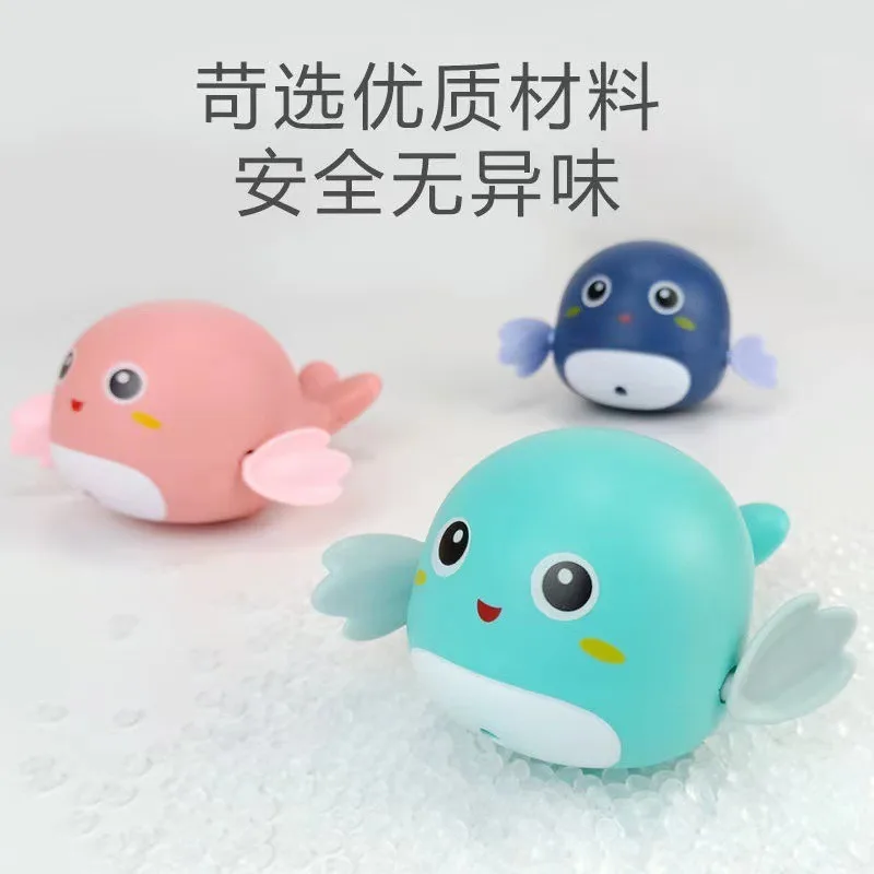Summer Bathroom Baby Bathing Toy Duck Chain Children's Water Play Set Bathroom Baby Clocking Yellow Duck Infant Newborn 2