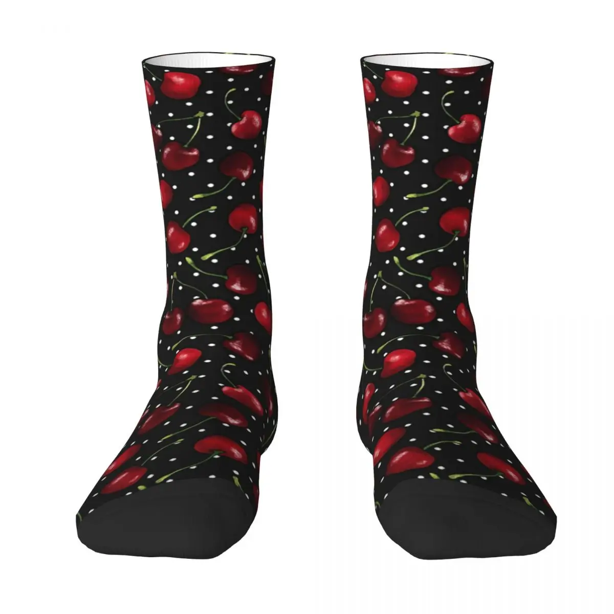 

Rockabilly Retro Polka Dot Cherry Cherries Adult Socks Unisex socks,men Socks women Socks