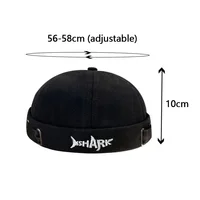 New Brimless Hats Fashion Shark Shaped Letter Embroidery for Men's Women's Cotton Beanies Street Wear Melon Caps Skullies Beanie 6