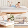 4" Memory Foam Foldable Futon Mattress, Portable Roll Up Sleeping Mat for Camping, Easy to Store with Dust Cover 2