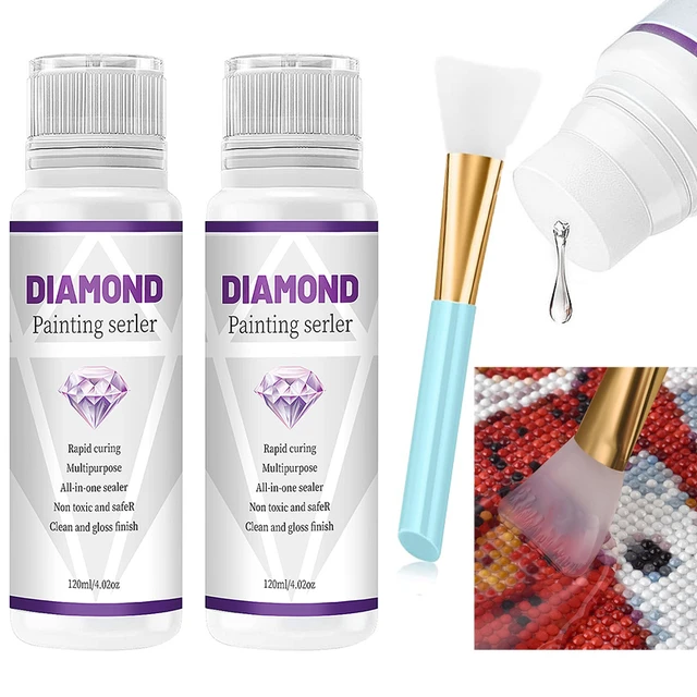 60ML/240ML Diamond Painting Sealer 5D Diamond Painting Art Glue Permanent  Hold & Shine Effect Sealer Diamond Painting Puzzles - AliExpress