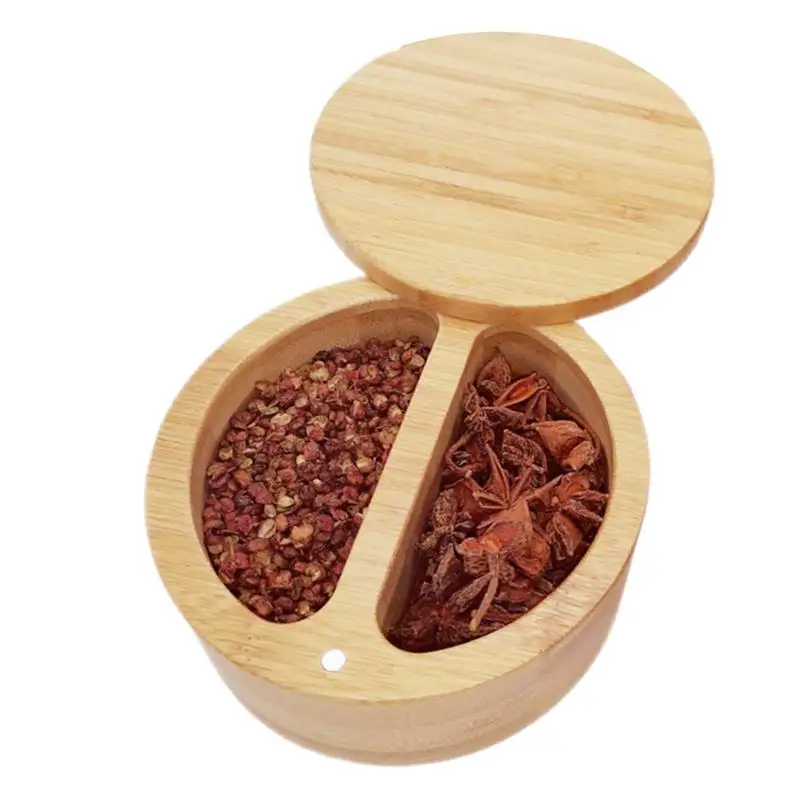 

Salt And Pepper Bowl Set Salt Cellar And Storage Box With Two Compartments Keep Your Salt Pepper Sugar And Spices Fresh And Hand