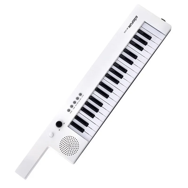Rechargeable 37 Keys Guitar Electronic Organ Mini Key Board Children Piano with Shoulder Strap  Microphone Musical Gift