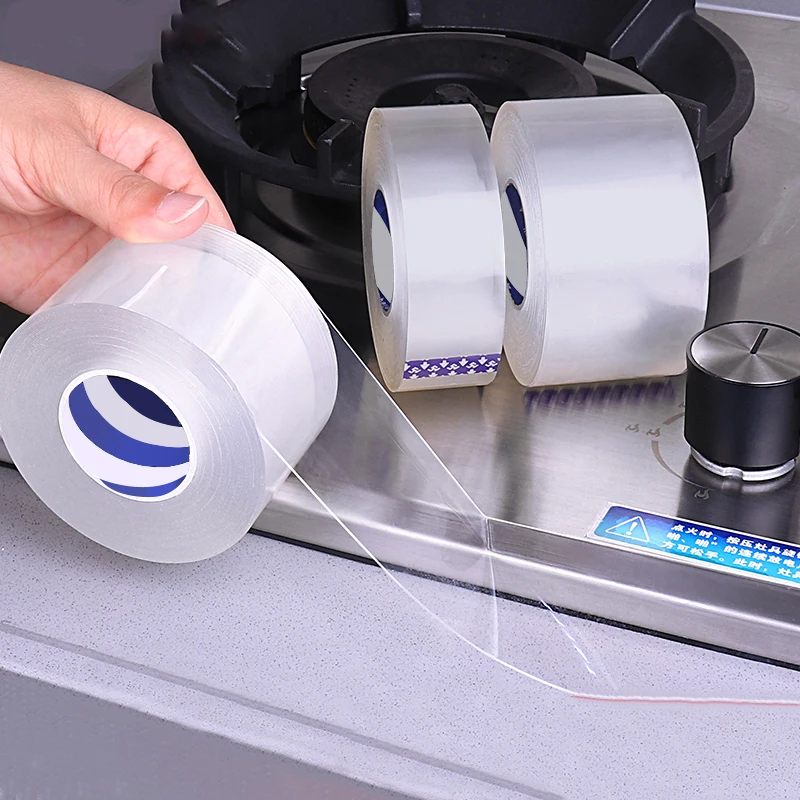 Kitchen Sink Waterproof Sticker Antimold Waterproof Tape Bathroom Countertop Toilet Gap Self