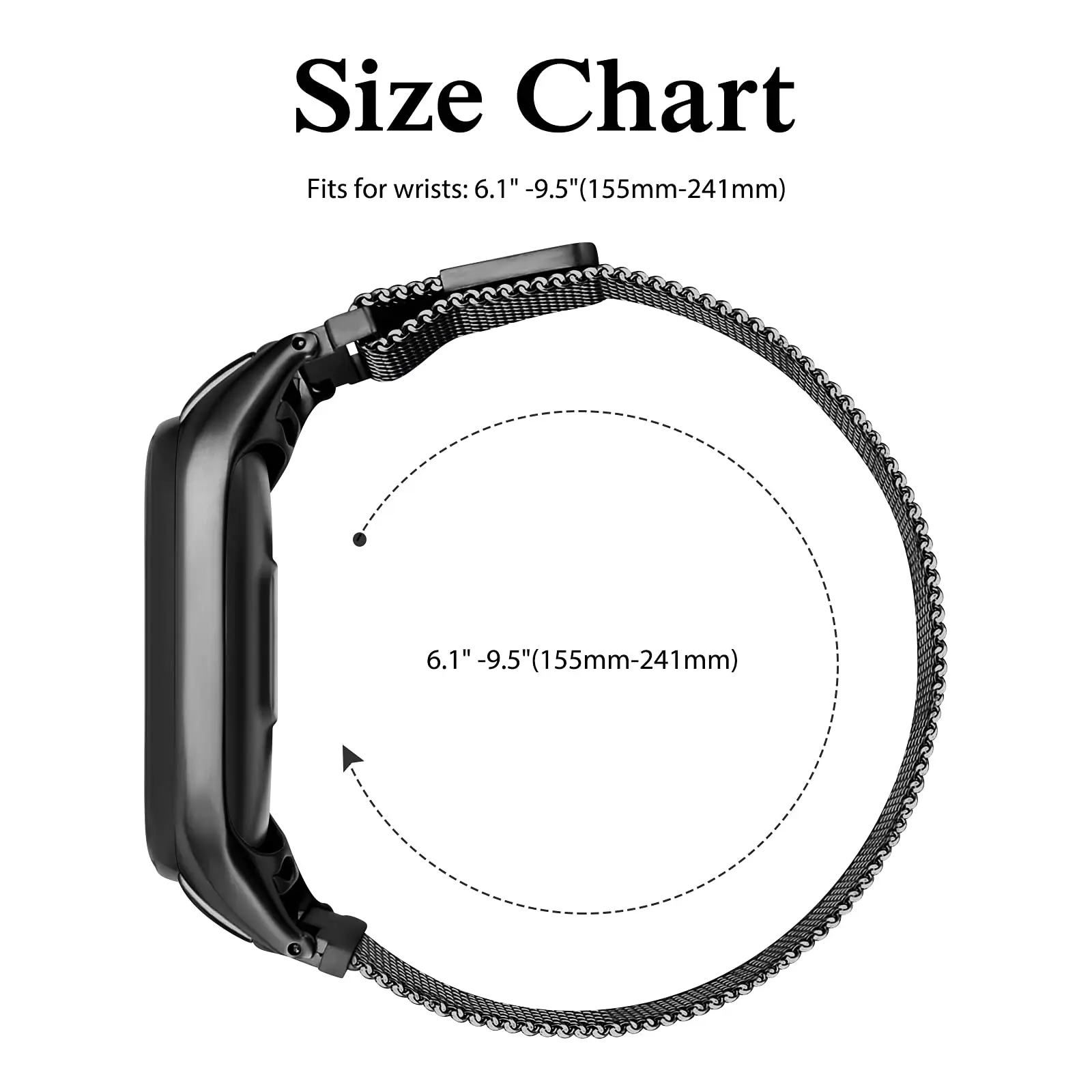 Milan ese für xiaomi mi band 7 6 riemen correa mi band 4 edelstahl metel armband miband6 band4 für xiaomi mi band 5 3 4 6 7 – Detail 12