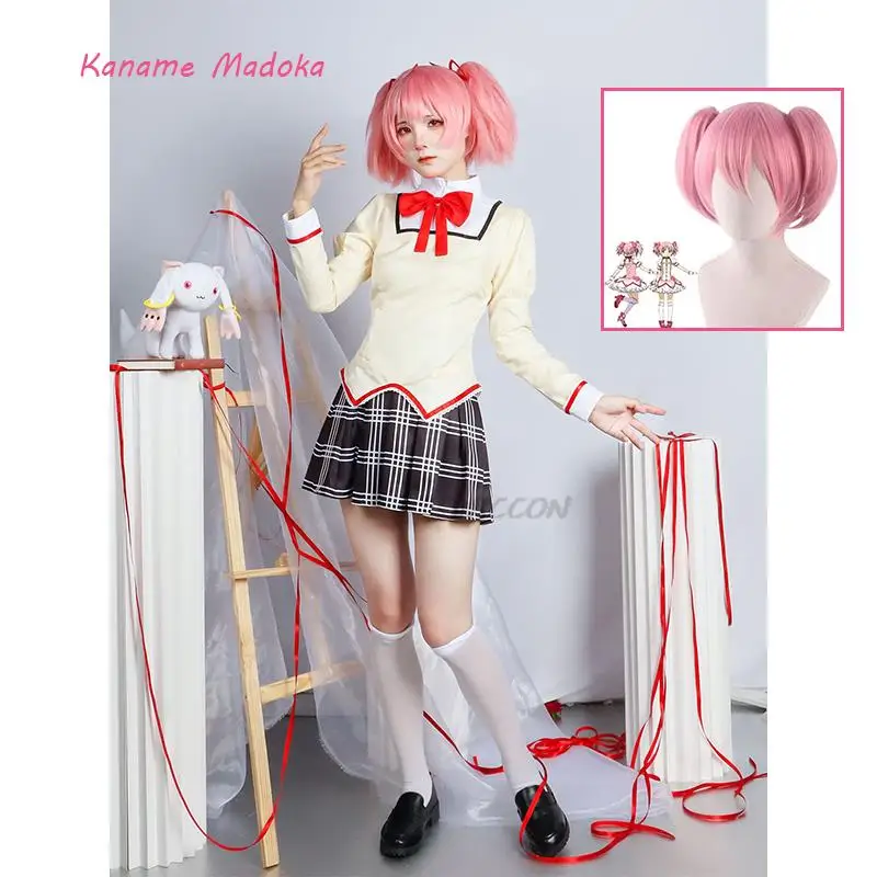 

Anime Magical Girl Magi Madoka Akemi Homura Kaname Madoka Miki Sayaka Tomoe Mami Sakura Kyōko Cosplay Costume Mahou Shoujo Wig