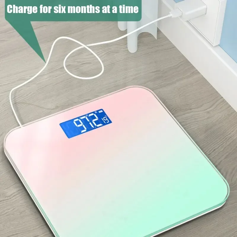 Electronic scale Intelligent LCD Digital Display Glass Weight Scale Balance Body For Weight Meas