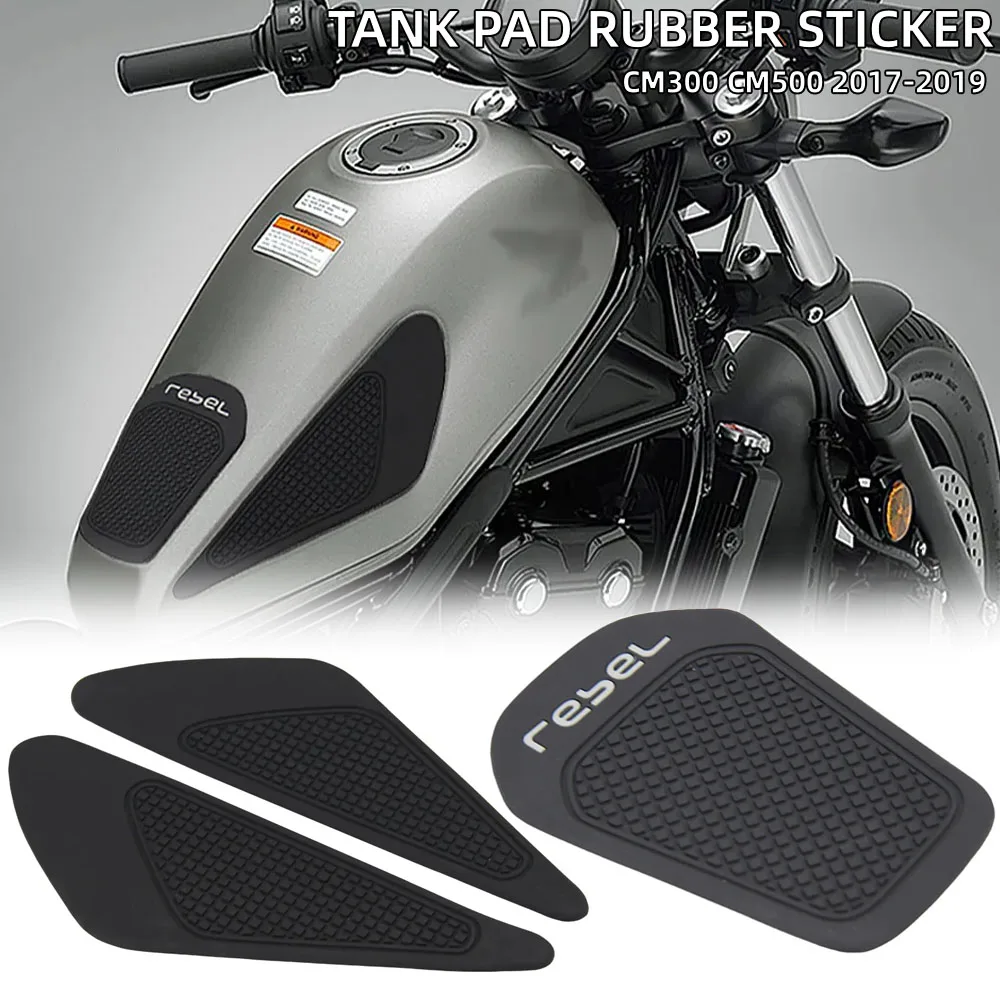 

For Honda REBEL500 REBEL300 REBEL CMX 500 300 CM500 CM300 Motorcycle Accessories Gas Tank Protect Sticker Fuel Cap Cover Pad For