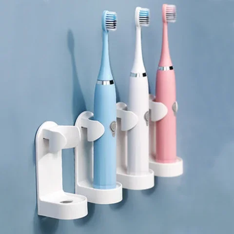 

Electric Toothbrush Holder Wall-Mounted Space Saving 1Pc Creative Traceless Stand Rack Organizer Bathroom Accessories