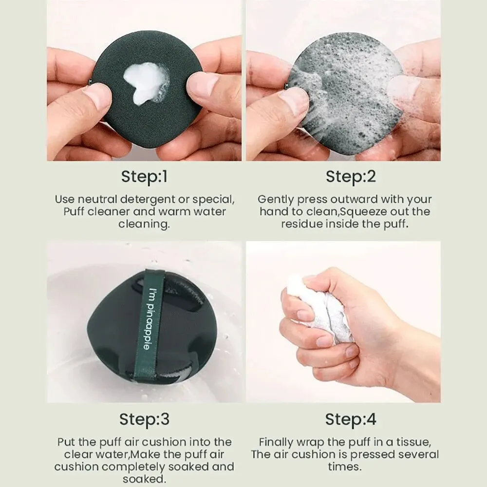 Makeup sponge set 7PCS Cosmetic Powder Puff Tools Dry and Wet Use Blender Women Face Soft Beauty Double Side