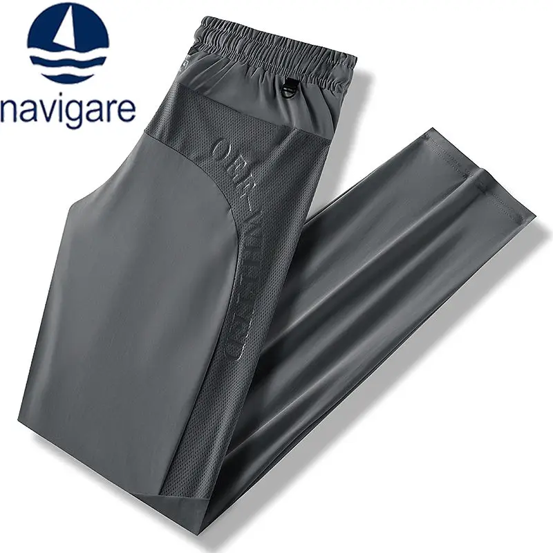 

Navigare Italian luxury brand small sailing boat summer ice silk trousers men's outdoor quick-drying pants casual sports elastic