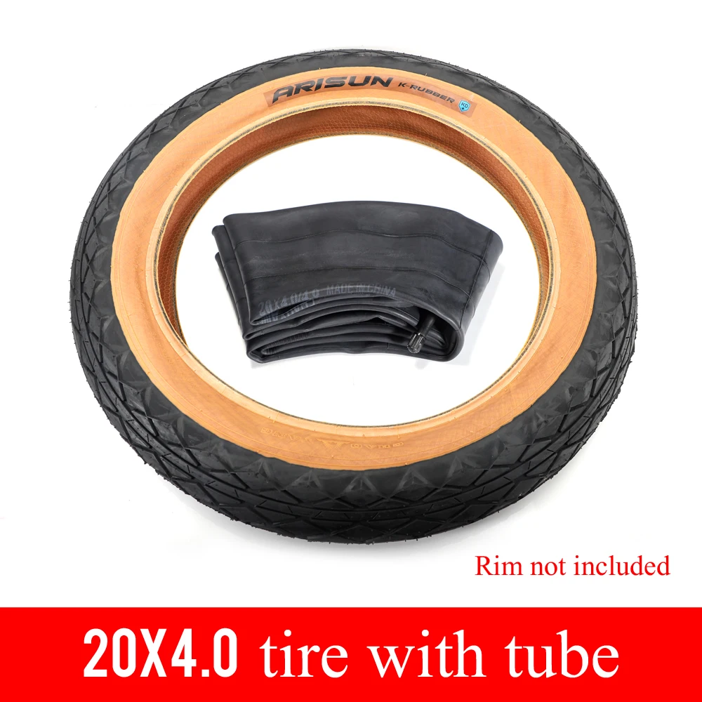 Paire De Pneus Altaline 20x4.0 Pour Fat Bike électrique - Semi-lisses, Tout Noir, Neufs