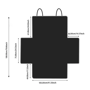 Waterproof 600D Oxford Cloth Dog Car Seat Cover Pet Travel Dog Carrier Car Trunk Mat SUV Cargo Liner For Dogs 2