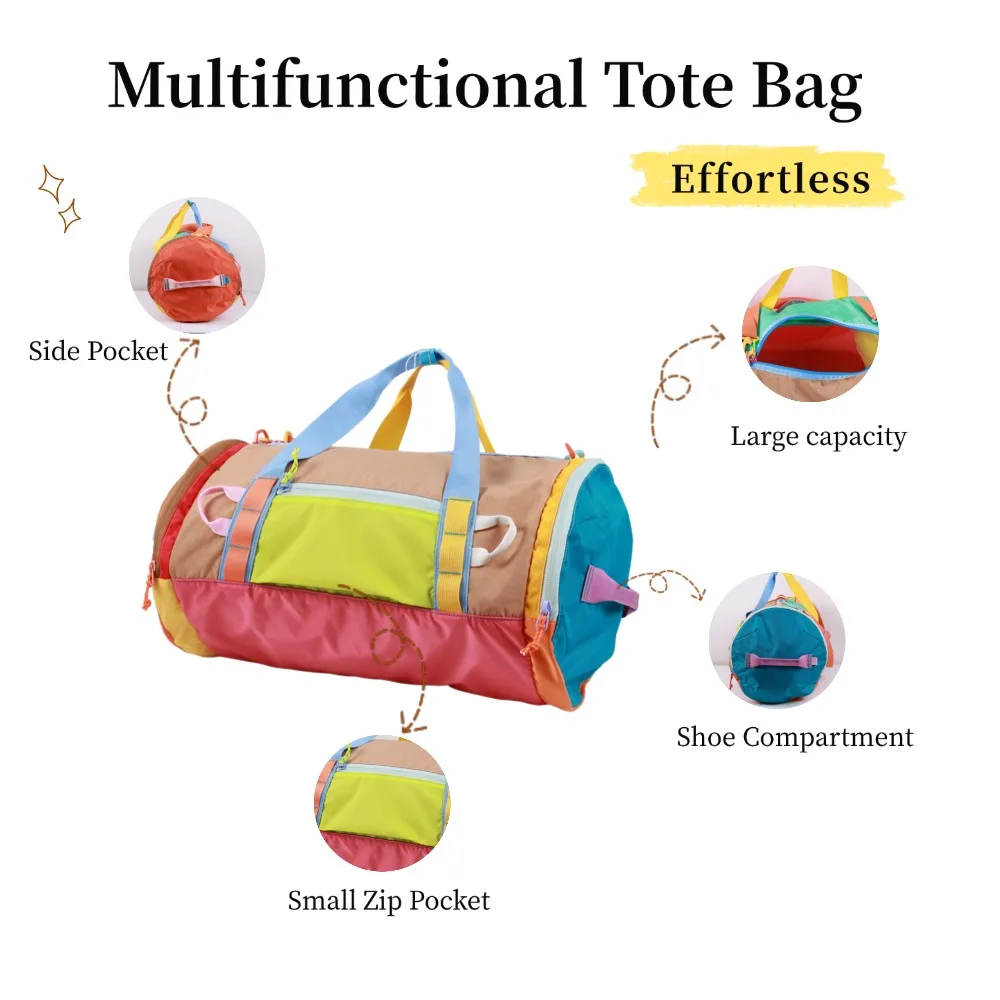 EcoSloth Unisex Travel Bag Multifunctional Foldable Large Capacity Outdoor Airport Duffle Tote Big Water-Resistant School Bags 4