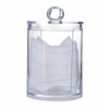 Clear Acrylic Makeup Pads Storage  Box with Lid Cotton Swab Jar Dispenser Cotton Ball Rounds Container Holder Bathroom Organizer 5