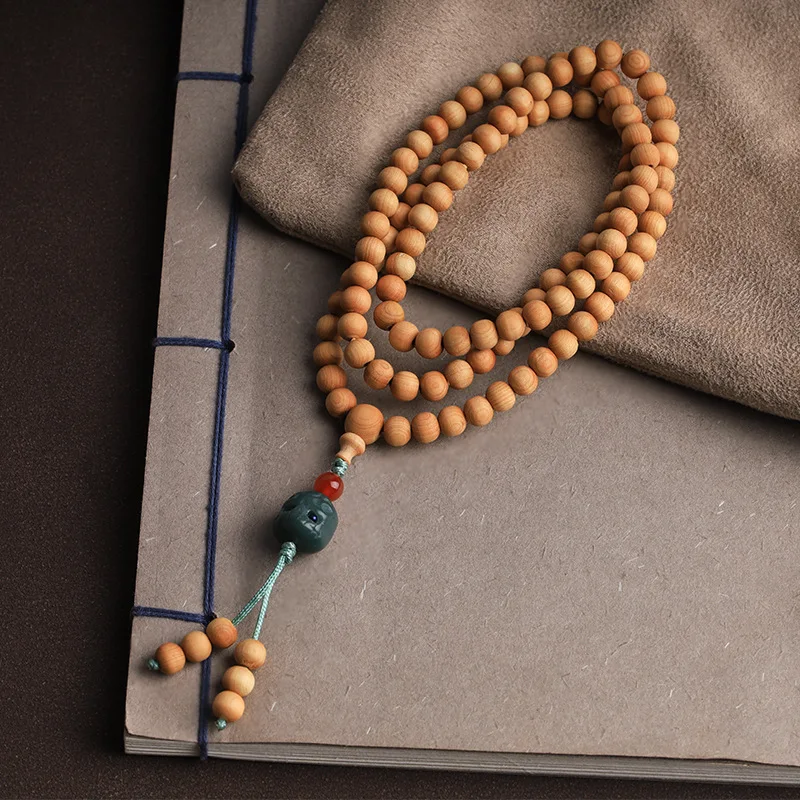  Sandalwood Store 8mm Genuine Sandalwood Mala Fragrant Buddhist  Meditation 108 Prayer Beads Necklace : Arts, Crafts & Sewing