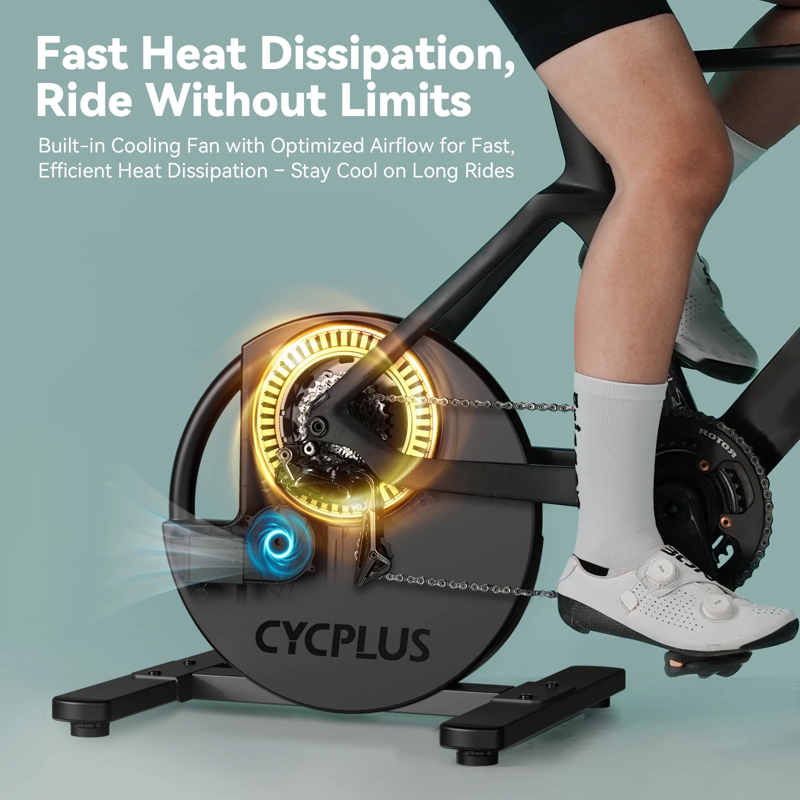 CYCPLUS R200 Cycling Home Trainer Direct Drive Exercise Bike Training ...