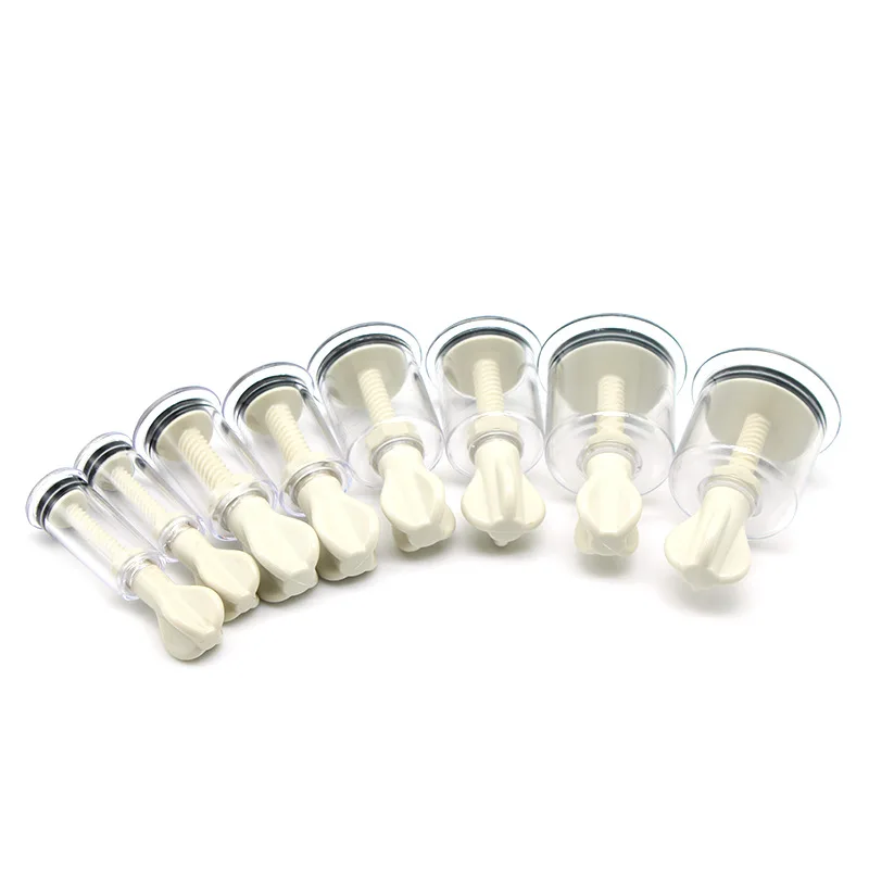 Nipple Clips 4 Size Nipple Sucker Enlarger Pussy Pump Clitoris Clip Vacuum Stimulate Breast Enlarger Sex Toy For Women Men BDSM