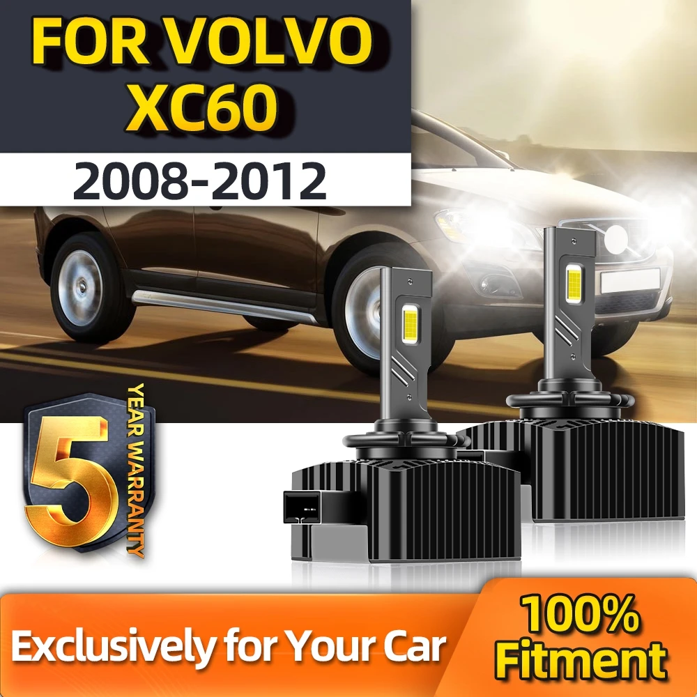 

TEENRAM Plug&Play LED Headlights D1S 30000LM 110W Turbo Bulbs Two-side CSP Chip For Volvo XC60 2008 2009 2010 2011 2012
