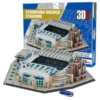 DIY Chelsea Stamford Bridge Football Stadium 3d Stereo Puzzle Model SZ 1