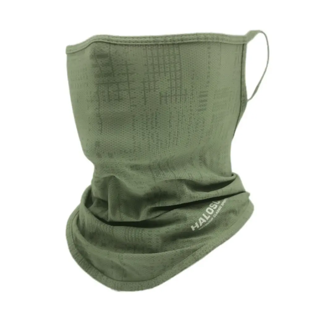 Face Mask Fashion Nylon Cycling Face Mask Breathable Neckerchief Sun Protection Face Mask Ice Silk Fishing Sports Half Summer