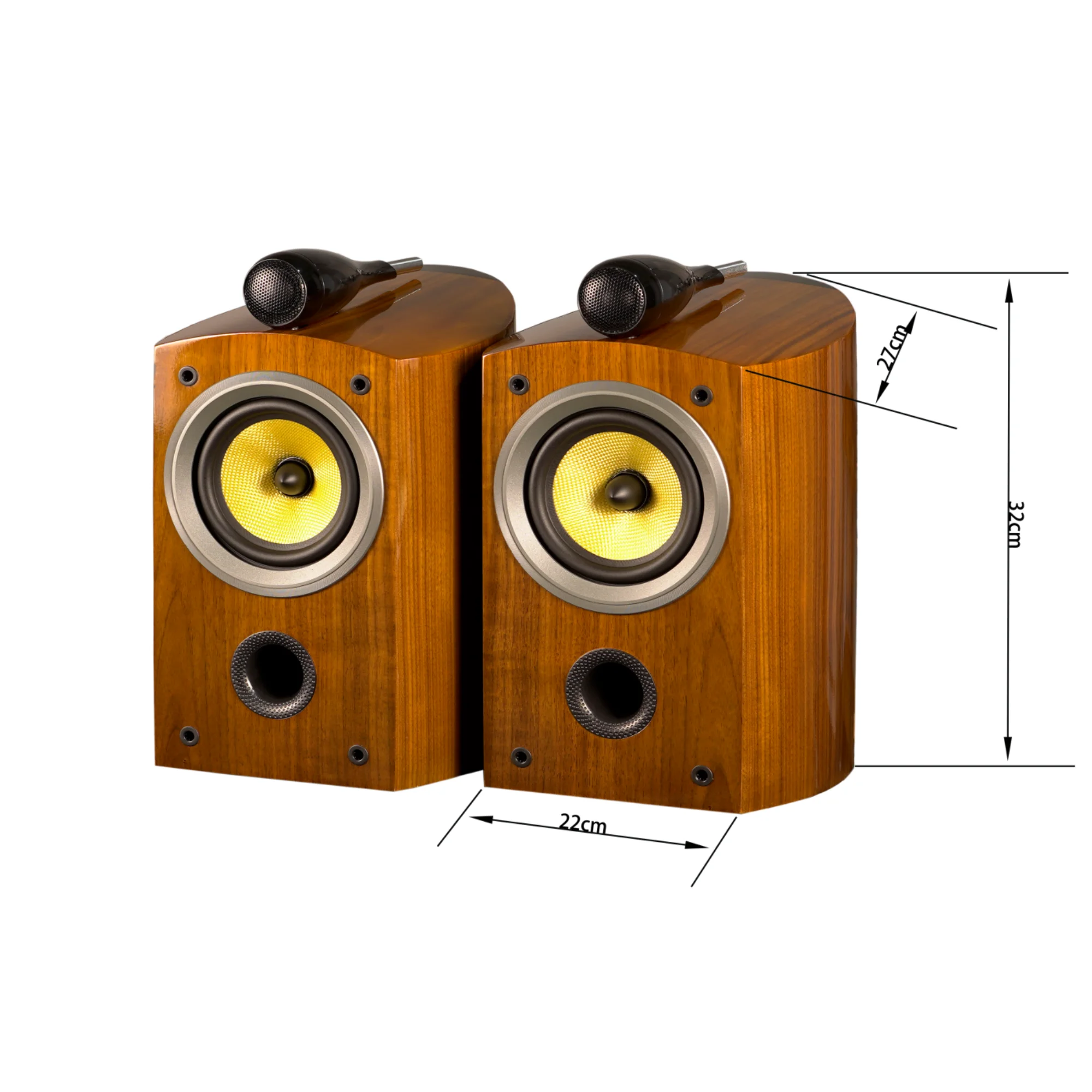AVplay WZ-501S 5.5 Inch HiFi Bookshelf Speaker Two Divided-Frequency 70W-150W/ 4Ohm Passive Speakers