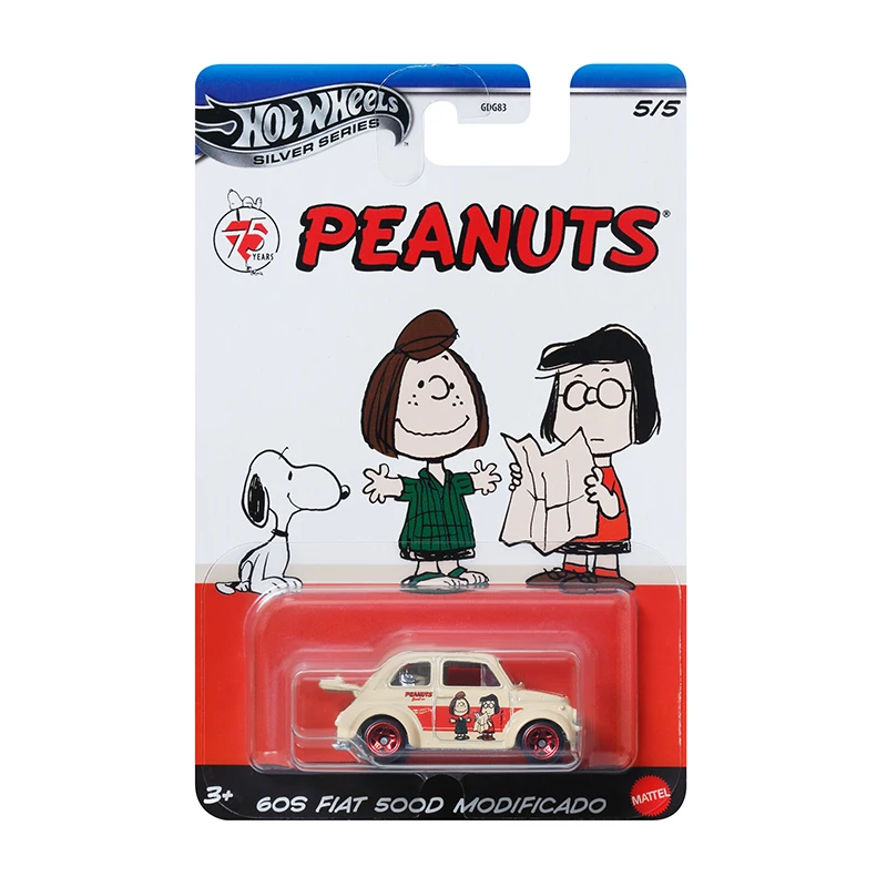 Original Hot Wheels Car Peanuts Racing Club Snoopy Toys Boys 1/64