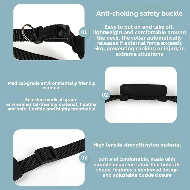 GPS Tracking Cat Collar with Safety Features and Long-Lasting Battery