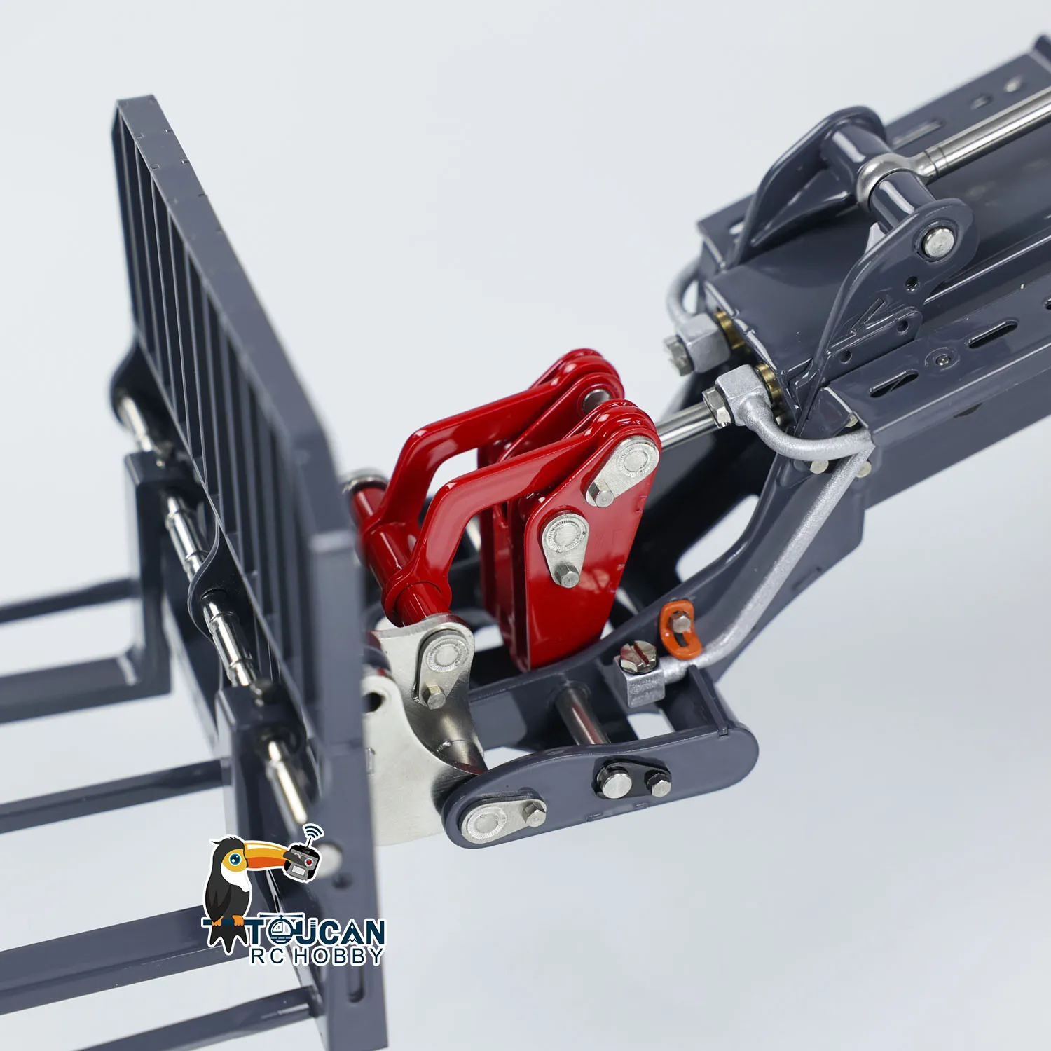 US Stock LESU AT1050 1/14 Hydraulic RC Telescopic Arm Loader Fork Truck Car Model Painted Assembled Light Sound System RC Model 6