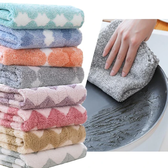 Kitchen Rags Daily Rag TowelDish Kitchen Cloth Dish OilCleaning Non-Stick ClothKitchen Cleaning Supplies
