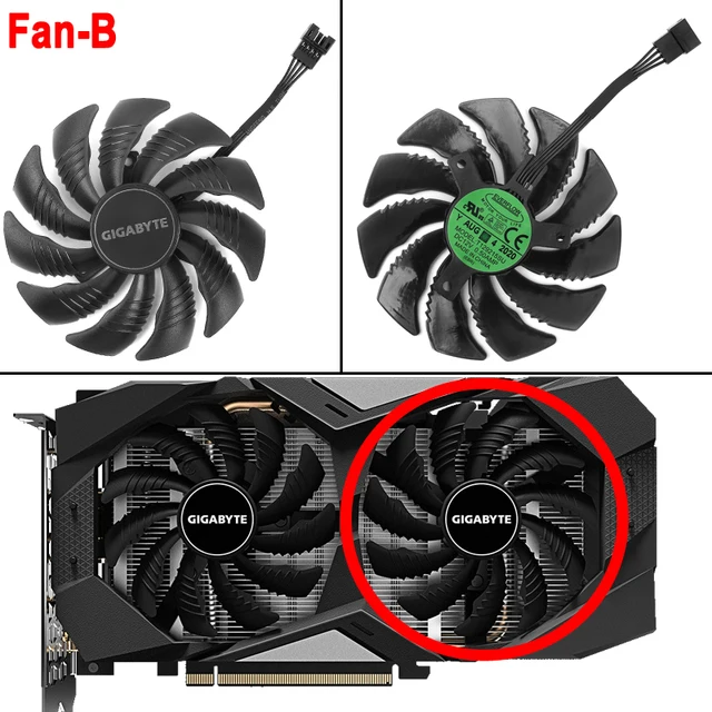 Original New 88MM Cooler Fan Replacement For Gigabyte RTX 1650