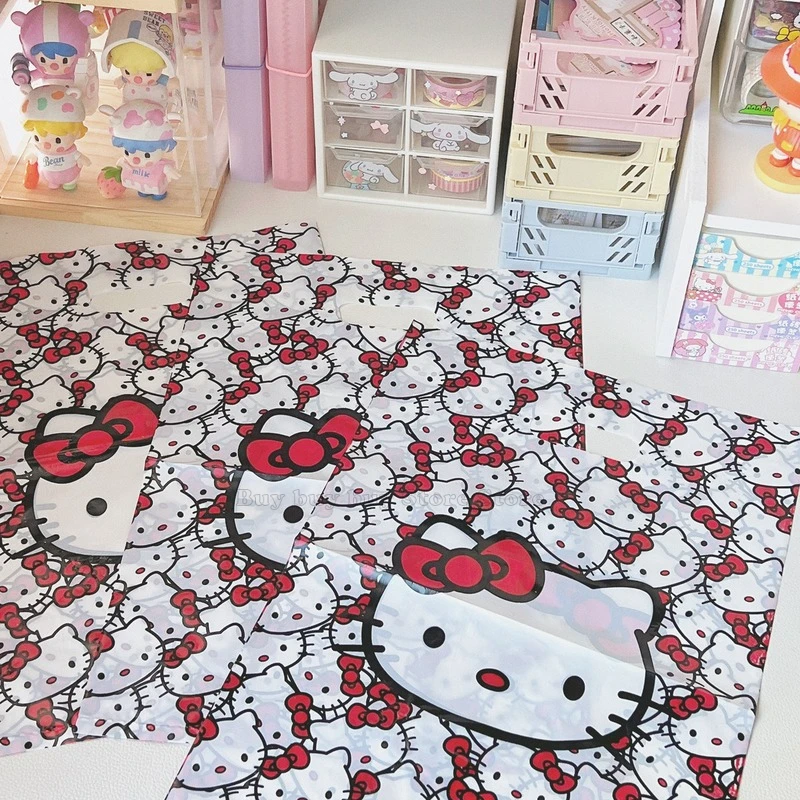 Plastic Shopping Bags Hello Kitty | Sanrio Hello Kitty Bag Shopping - Anime  Creative - Aliexpress