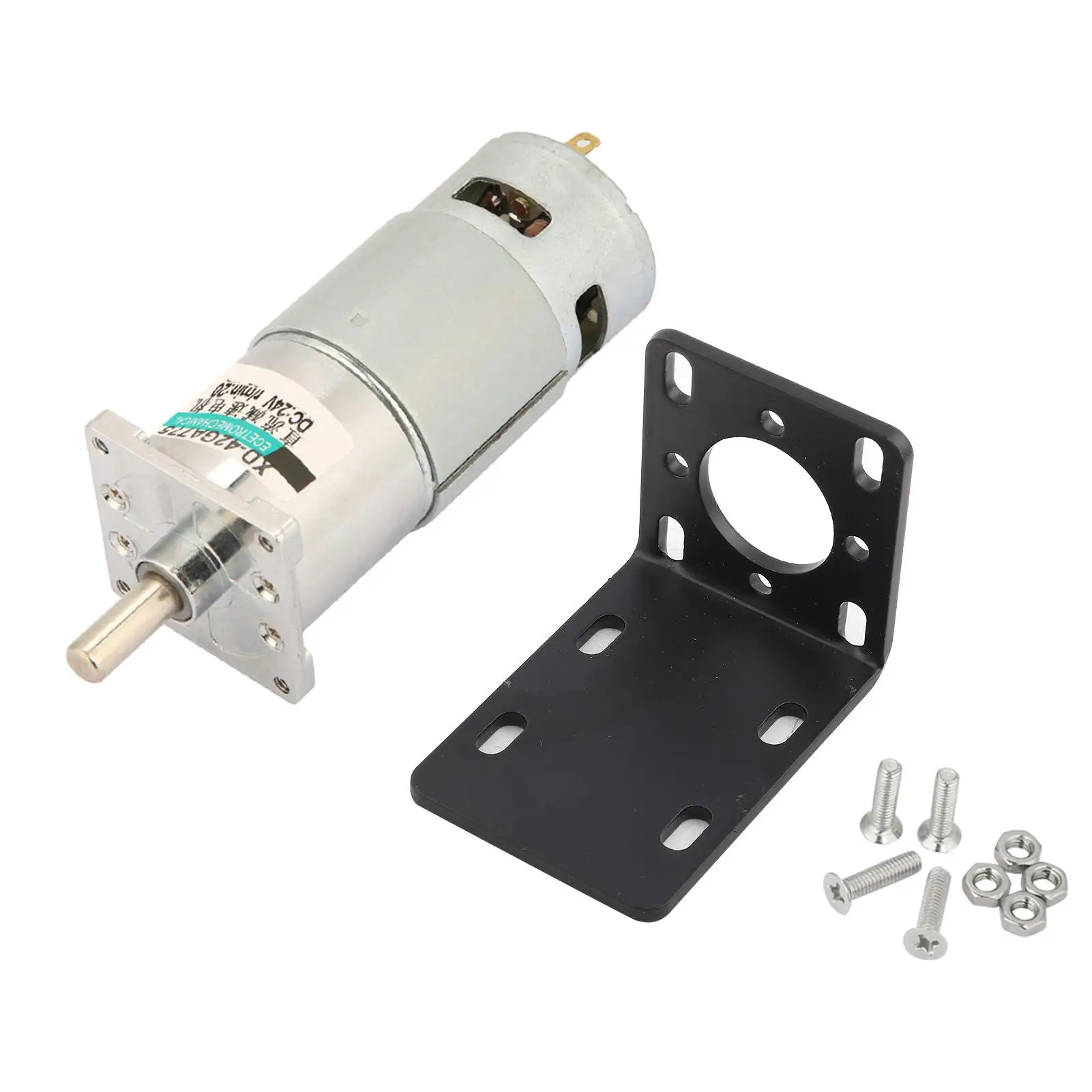 

12V/24V XD 42GA775 Micro DC Gear Motor Adjustable Large Torsion w/ Bracket