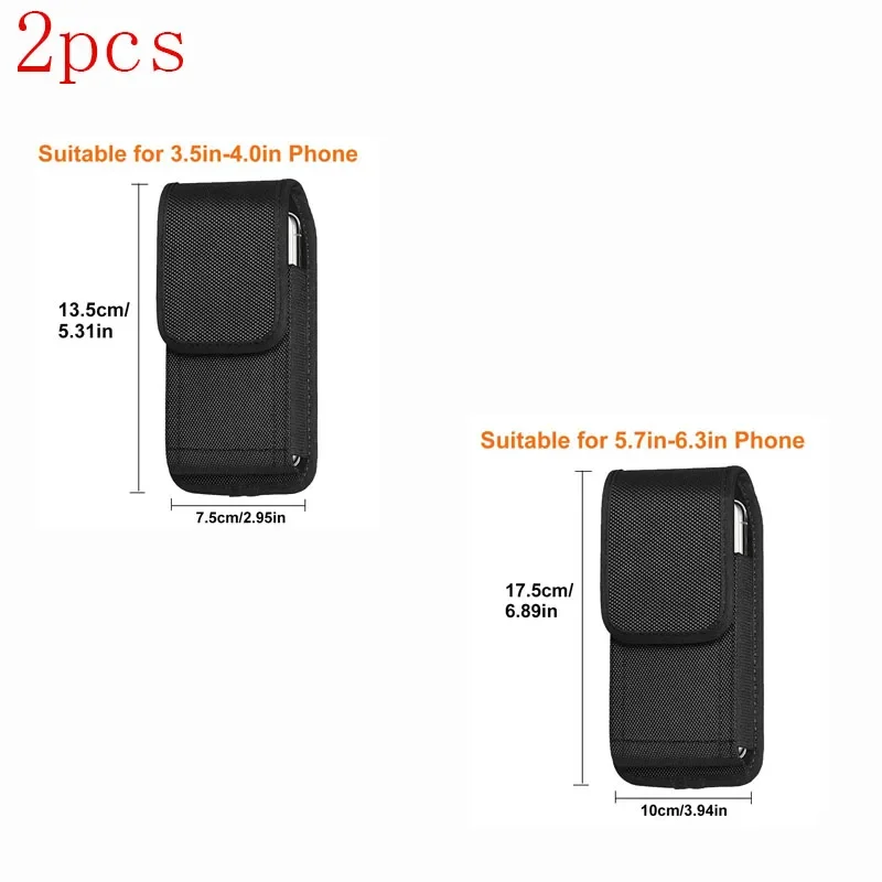 Outdoor Sports Nylon Cell Phone Pouch Holster with Free D-Shaped Buckle