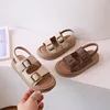 Classic Brown Boys Sandals Summer Sea Holiday Shoes Slides Slingback Soft Bottom Beige Girls Sandal Platform Sandals Kids H03243 1