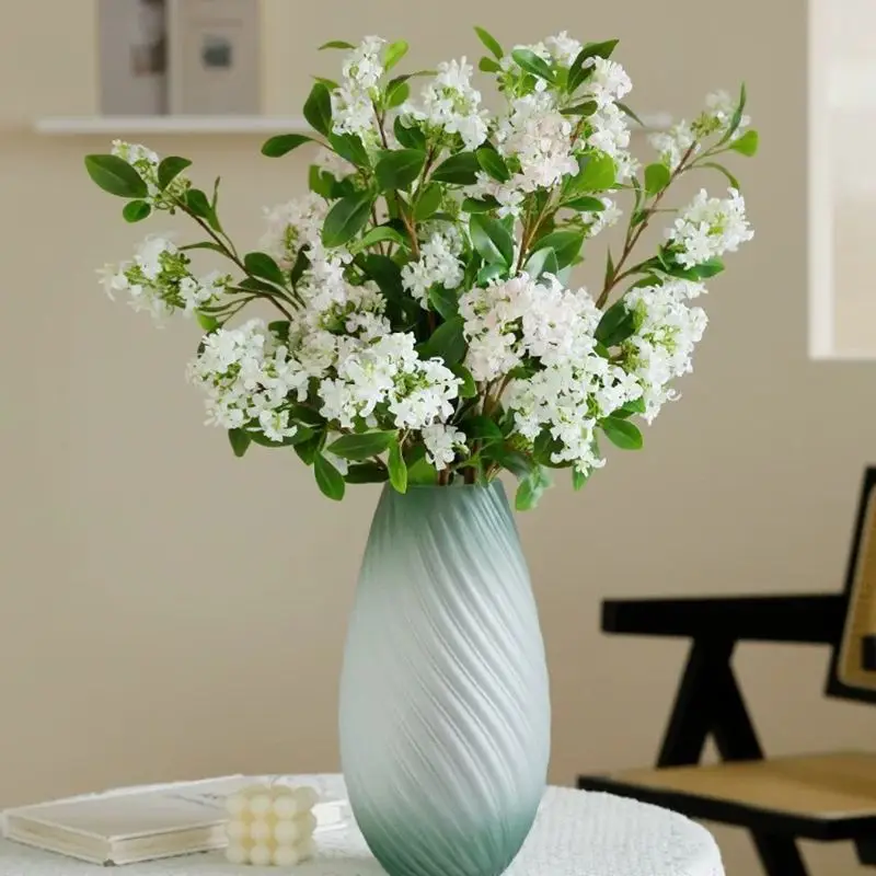Elegant Silk Lilac Flowers Bridal Bouquet for Weddings and Home Décor
