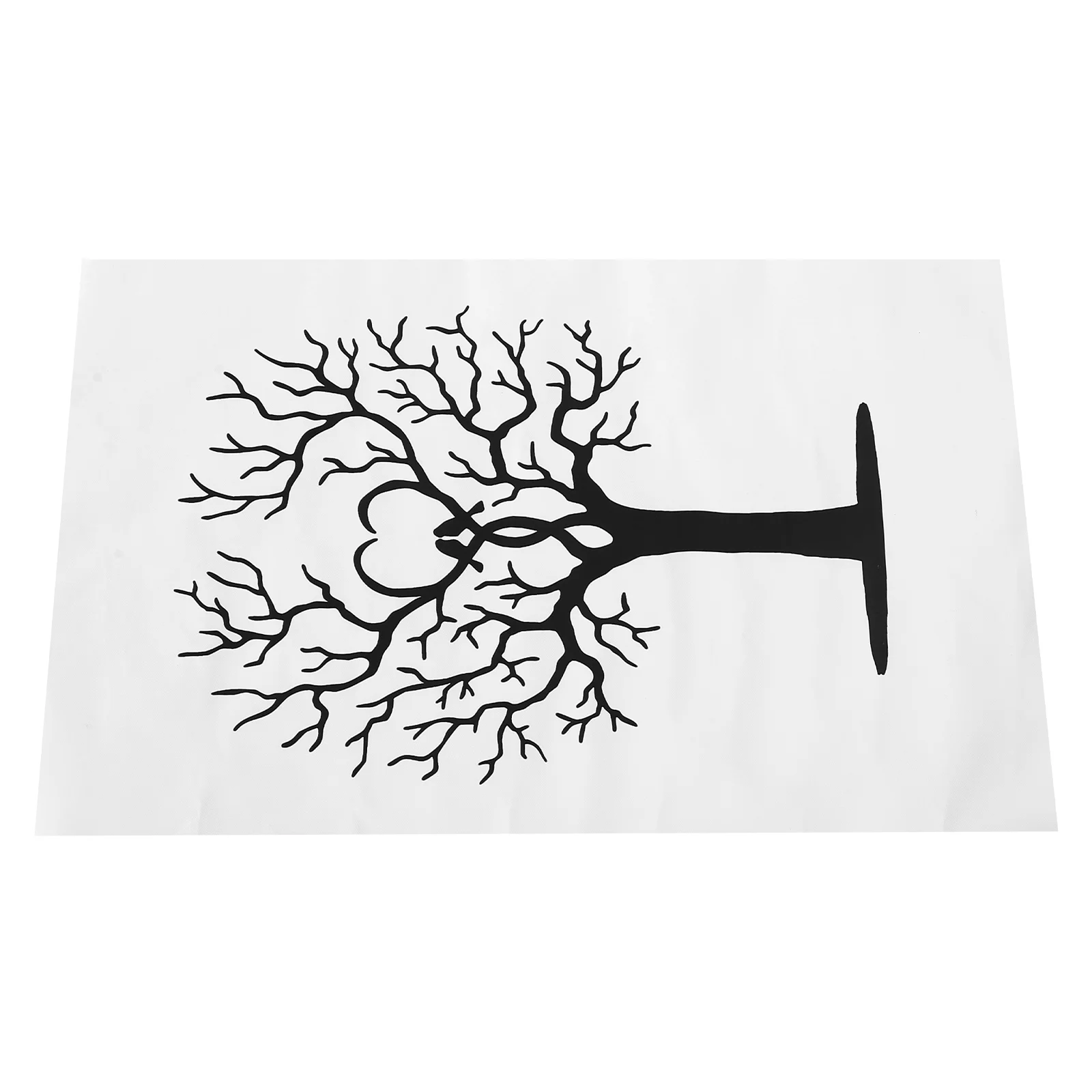40 X Fingerprint Tree for Baby Shower Wedding Guest Book Fingerprints Signing Canvas European Style
