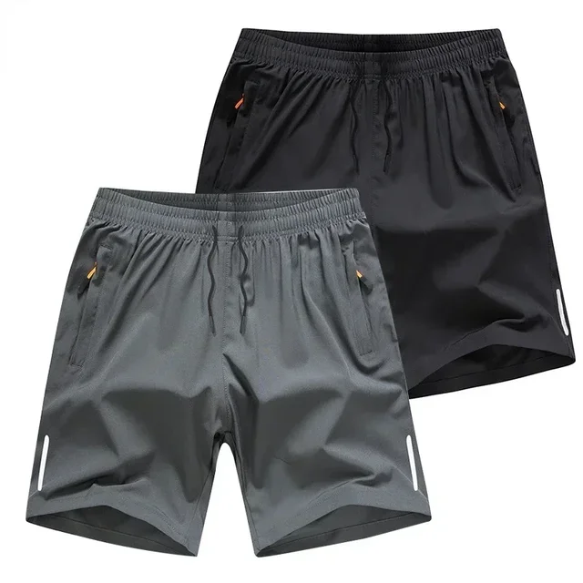 Summer Casual Shorts Men Breathable Beach Shorts ice silk Comfortable Fitness Basketball Sports Short Pants Male running shorts 1