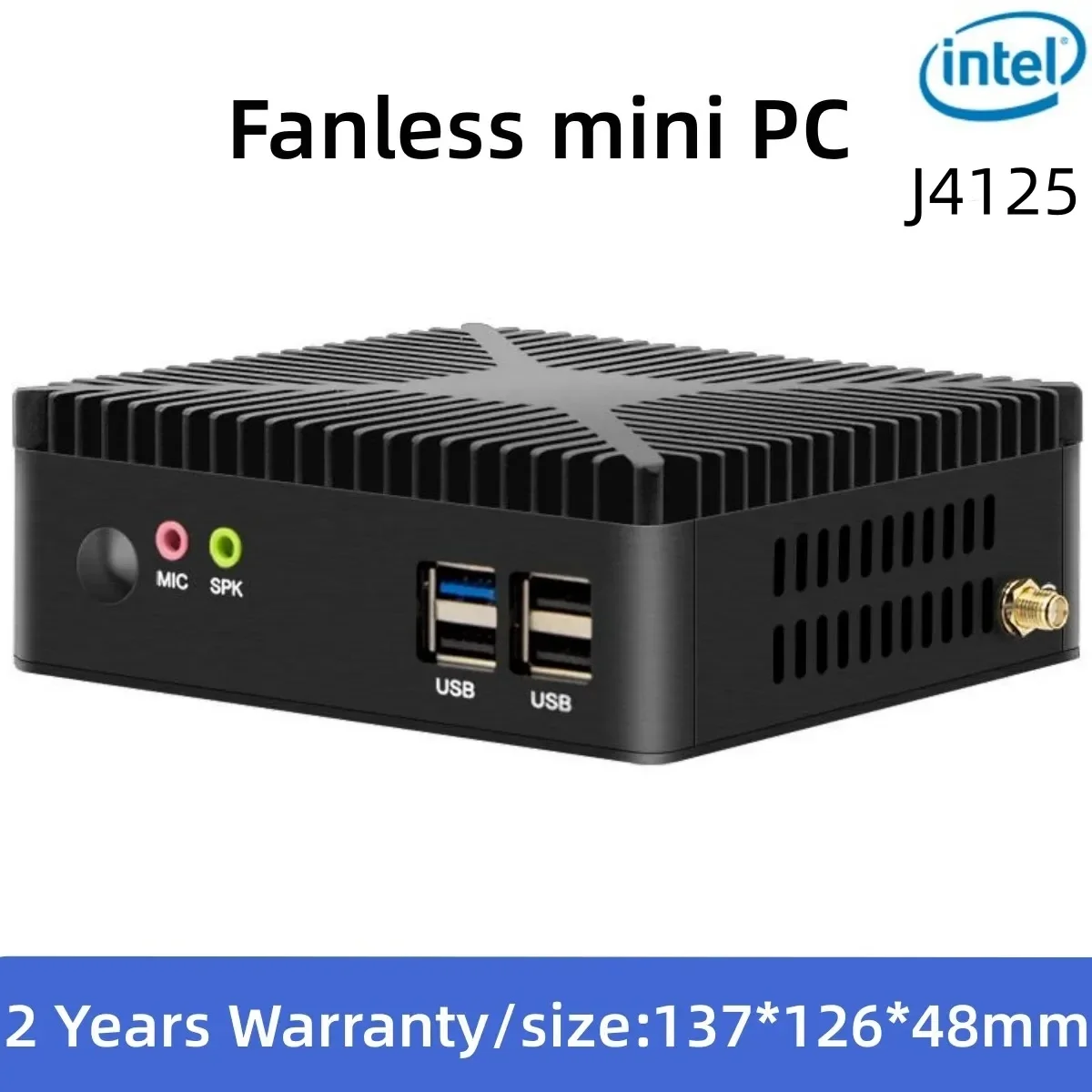 

MSECORE Intel Celeron J4125 Fanless Mini PC Windows 10 Office Mini PC Linux Dual Lan Industrial Desktop Computer Portable