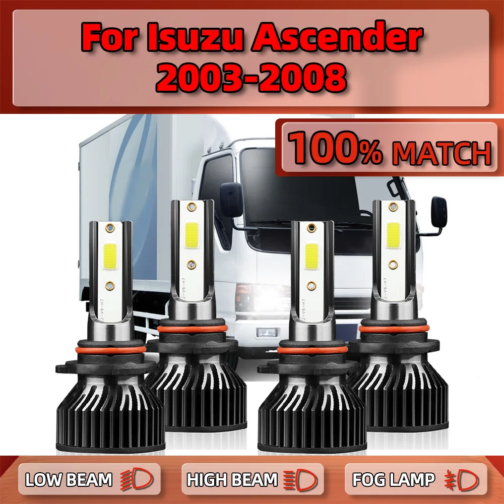 

Canbus LED Headlight Bulbs 40000LM 240W Turbo Auto Headlamps 12V 6000K For Isuzu Ascender 2003 2004 2005 2006 2007 2008