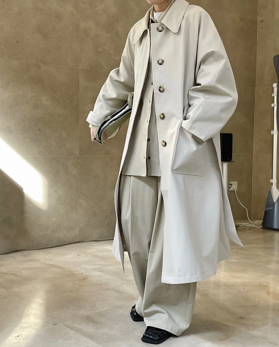 Spring Long Trench Coat Overcoat Windbreaker Coats