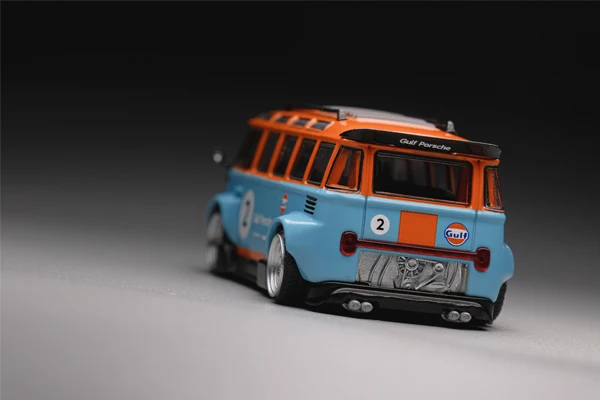 ninja turtles toys New Stocks 1:64 Kombi VW T1 Volkswagon Gulf Advan Blue Colors Diecast Model Car In July 2022 Collection Gift Presents hulk toys