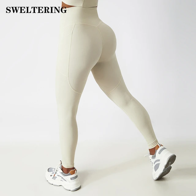 High Waist Gym Wear Spandex Yoga Leggings Seamless Leggings With Pocket  Women Soft Workout Tights Fitness Outfits Yoga Pants - AliExpress