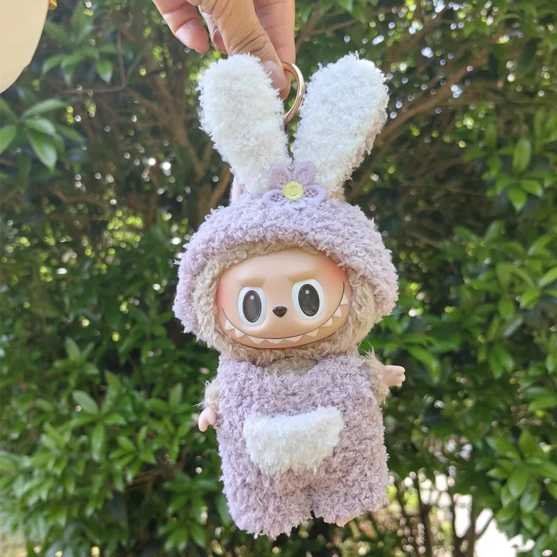 Ropa y accesorios para muñecas de peluche de 17 cm, minimuñecas de peluche, para muñecas de Kpop Exo Labubu de Corea, monos de animales, ropa, regalo para niños