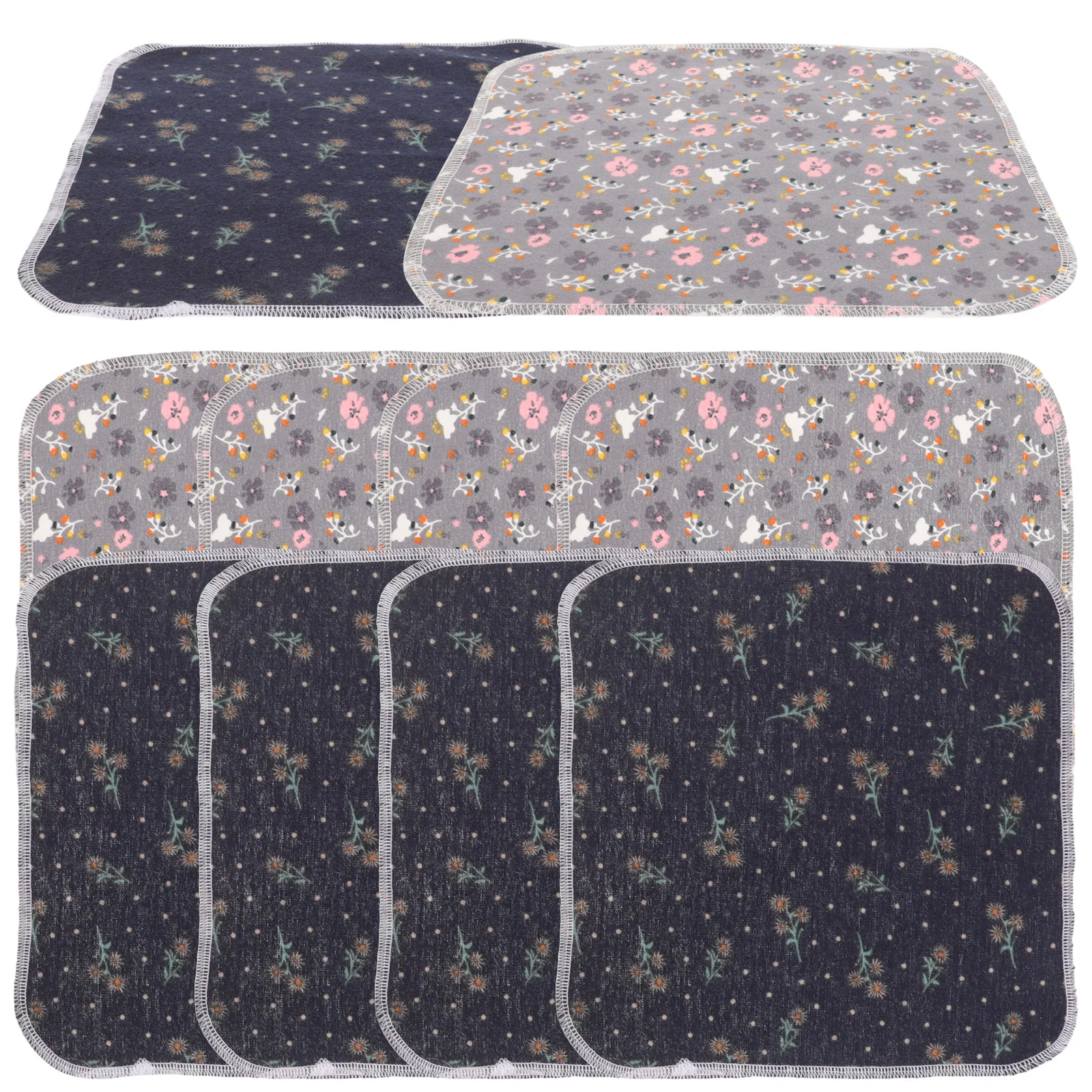 

10pcs Reusable Towels Reusable Cotton Cloths Absorbent Washable Towels Kitchen Dishcloth