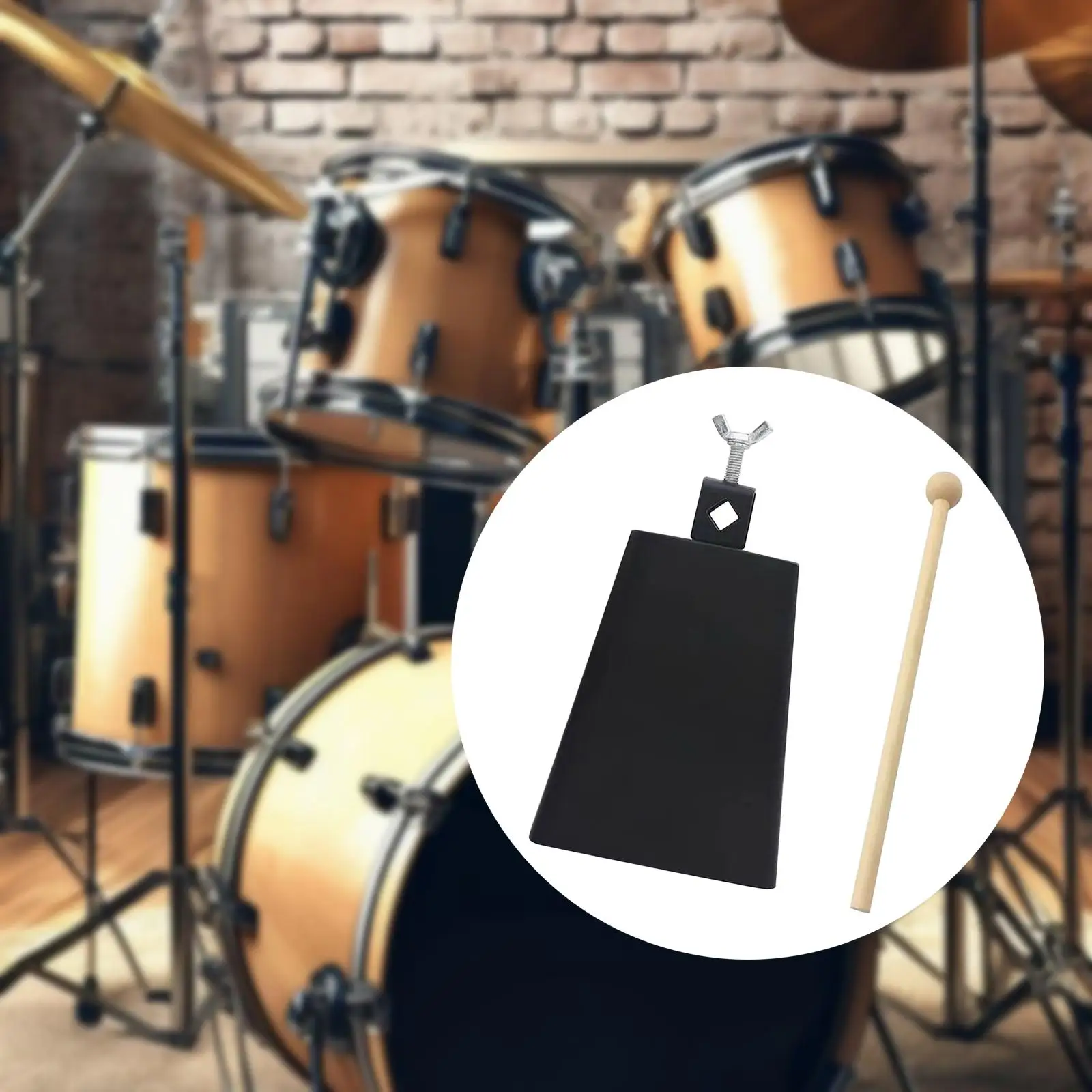 

6-Дюймовый Металлический ковбелл с джойстиком, Колокольчик для футбольных игр