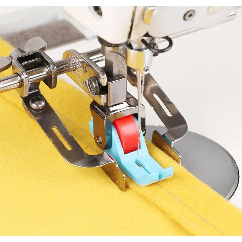 Universal Industrial Sewing Machine Leather Roller Wheel Presser Foot Flat Car Thick Fabric Clothing Replacement