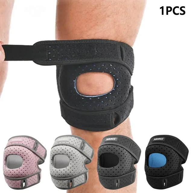 1PCS O-Shape Sports Kneepad Double Patellar Knee Patella Tendon Support Strap Brace Pad Protector Open Knee Wrap Band Fitness